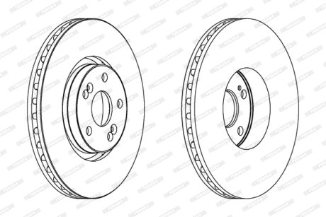 Гальмівний диск FERODO DDF1368C1