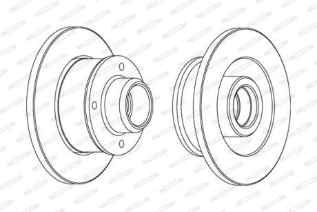 Гальмівний диск FERODO DDF137C1