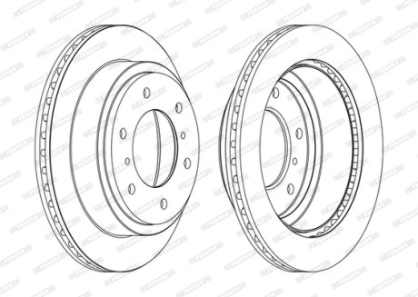 Диск гальмівний FERODO DDF1385C