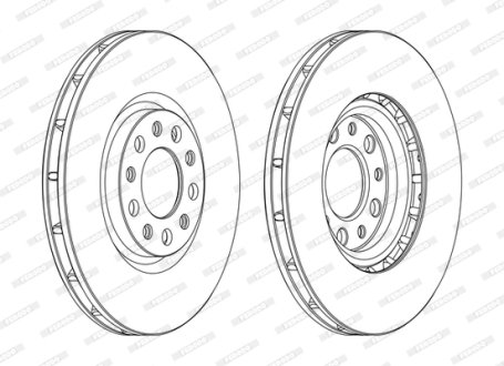 Гальмівний диск FERODO DDF1451C