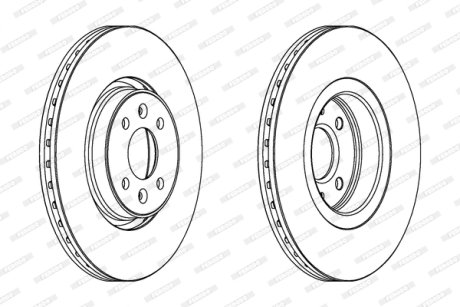 Гальмівний диск FERODO DDF1513C