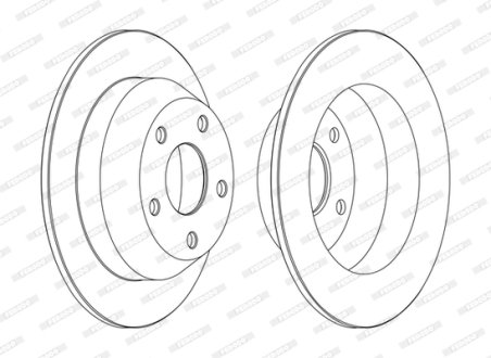 Диск гальмівний FERODO DDF1553C