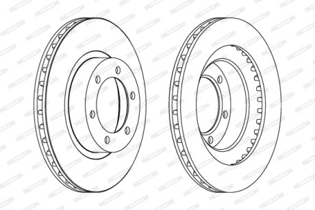 Гальмівний диск FERODO DDF1594C