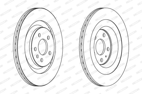 Диск гальмівний FERODO DDF1667C
