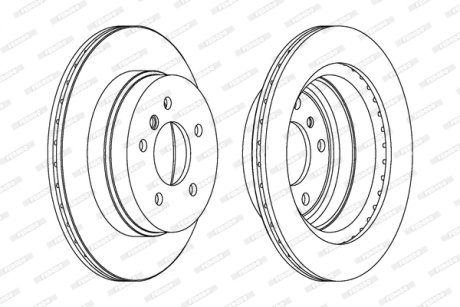 Диск гальмівний FERODO DDF1697C