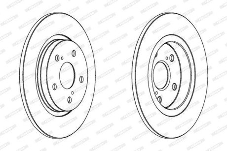 Гальмівний диск FERODO DDF1755C