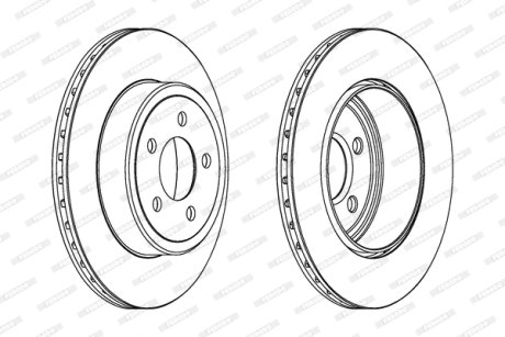 Гальмівний диск FERODO DDF1766C1