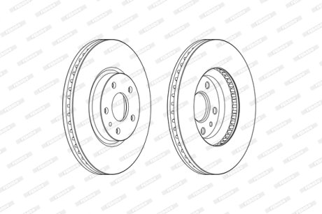 Гальмівний диск FERODO DDF2337C