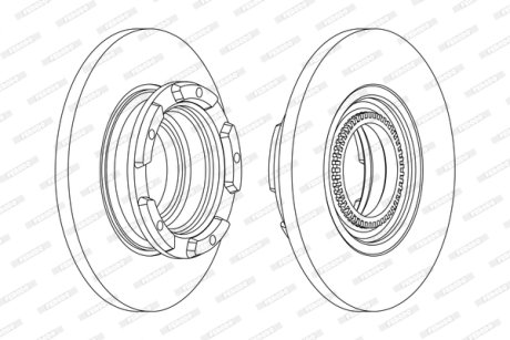 Гальмівний диск FERODO DDF2472