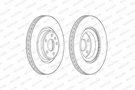 Гальмівний диск FERODO DDF2597C-1