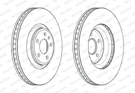 Диск гальмівний FERODO DDF2598C1