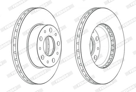 Диск гальмівний FERODO DDF2659 (фото 1)