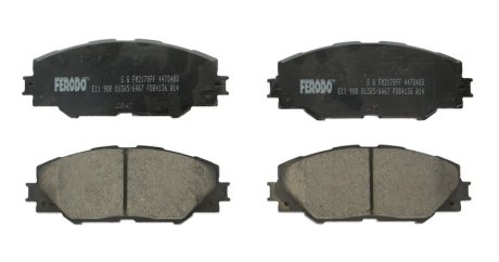 Комплект гальмівних колодок з 4 шт. дисків FERODO FDB4136 (фото 1)