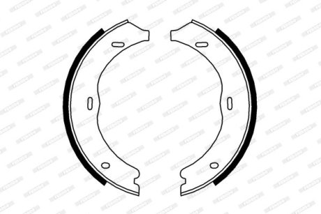 Колодки гальмівні барабанные FERODO FSB4003