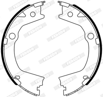 Колодки гальмівні барабанные FERODO FSB4318