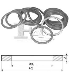 Алюминиевые шайбы/Al 22,00 x 27,00 x 1,50 Fischer Automotive One (FA1) 067.810.100