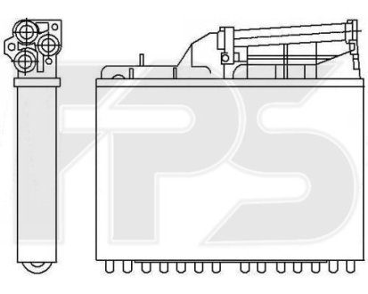 Радиатор пічки FPS FP 14 N110 (фото 1)
