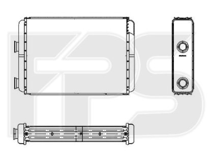 Радиатор пічки FPS FP 26 N13 (фото 1)