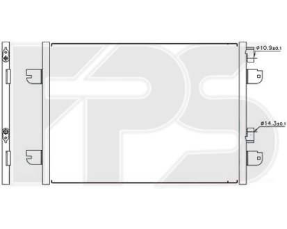 Радіатор кондиціонера FPS FP 27 K166 (фото 1)