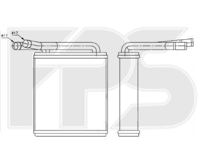 Радиатор пічки FPS FP 32 N70