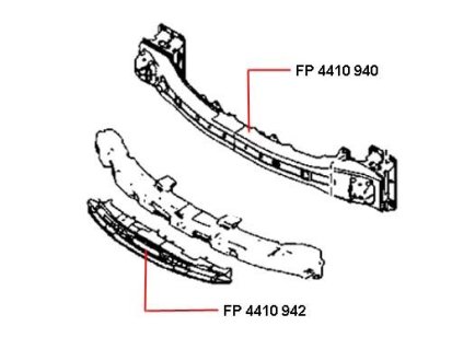 КРІПЛЕННЯ БАМПЕРА FPS FP 4410 942