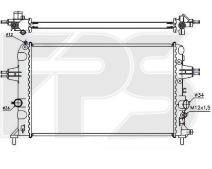 Радіатор охолодження FPS FP 52 A1088