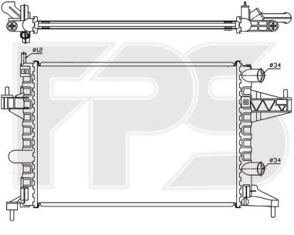 Радіатор охолодження FPS FP 52 A265 (фото 1)