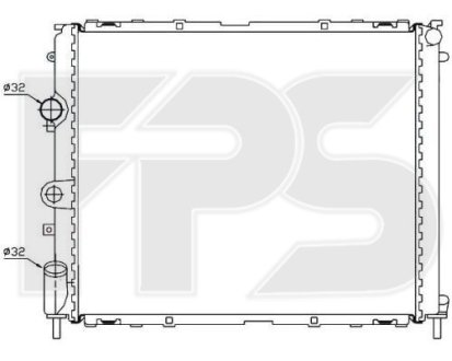 Радиатор охолодження FPS FP 56 A394 (фото 1)