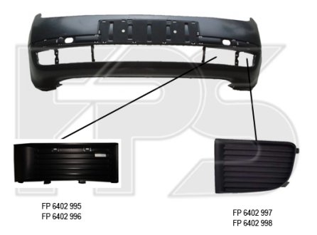 Решітка пластикова¶РЕШЕТКА В БАМПЕРЕ ЛЕВ. П FPS FP 6402 995