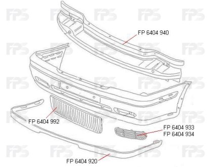 Детали кузова и оптика FPS FP 6404 934