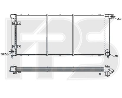 Радиатор охолодження FPS FP 74 A419