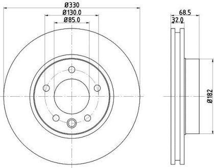 Диск тормозной HELLA 8DD355109741