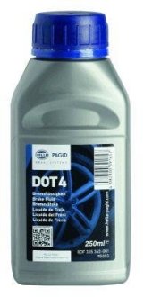 Dot 4 Гальмівна рідина 0,25L HELLA 8DF355360-001