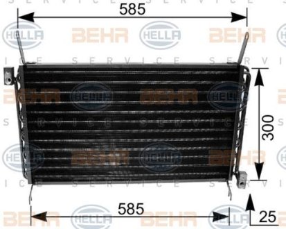 Конденсер кондиціонера HELLA 8FC351035671