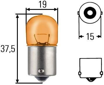 Ry10w 12v-10w (bau15s) HELLA 8GA002071051