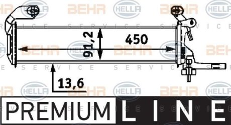 Радіатор охолоджування HELLA 8MK376712661