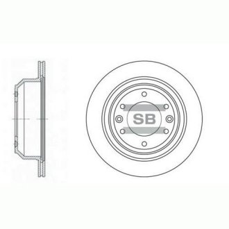 Диск гальмівний Hi-Q (SANGSIN) SD1032