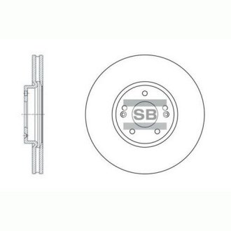 Гальмівний диск Hi-Q (SANGSIN) SD1053