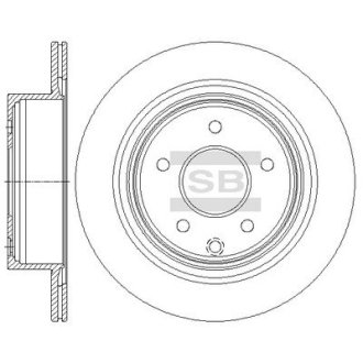 Гальмівний диск задній Hi-Q (SANGSIN) SD4241