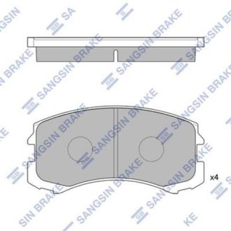 Колодка гальм. диск. MITSUBISHI LANCER передн. (вир-во SANGSIN) Hi-Q (SANGSIN) SP1255