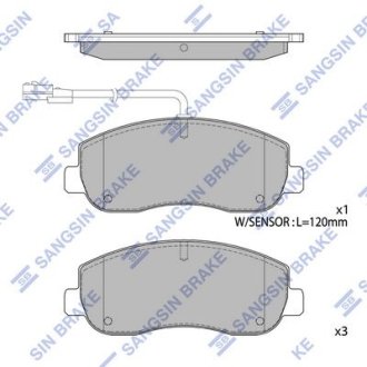 Кт. Гальмiвнi колодки Hi-Q (SANGSIN) SP1969