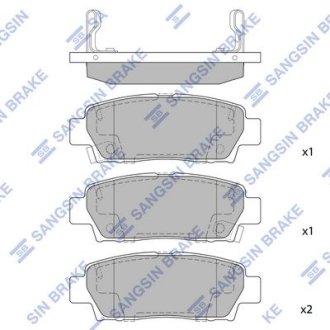 Колодки торм. передние LEXUS, TOYOTA CAMRY Hi-Q (SANGSIN) SP2022 (фото 1)