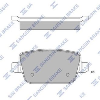 Кт. Гальмiвнi колодки Hi-Q (SANGSIN) SP2101-R