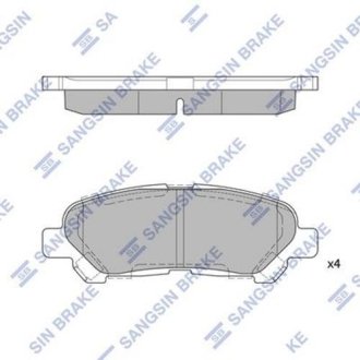 Колодка гальм. диск. TOYOTA HIGHLANDER задн. (вир-во) Hi-Q (SANGSIN) SP2136 (фото 1)