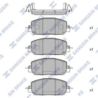 Комплект гальмівних колодок з 4 шт. дисків Hi-Q (SANGSIN) SP4176