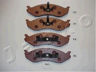 Колодки тормозные передні Jeep Cherokee, Grand Cherokee, Wrangler I, II/KIA Carnival I, II (-08) JAPKO 50057