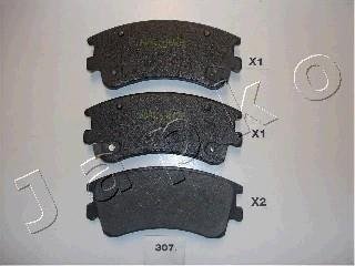 Колодки тормозные передні Mazda 6 2.0-2.3 (02-08) JAPKO 50307