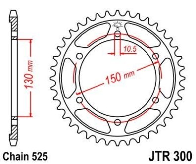 Зірка MOTO JT MOTO 111-566-47 (фото 1)