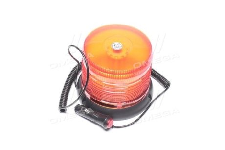 Маяк проблисковий помаранч. LED, 12/24V, магніт+3 отвори для кріпл. під болт М5 (LITLEDA,) JUBANA 453706005 (фото 1)