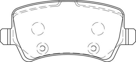 Гальмівні колодки задние Range Rover Evoque / Volvo S60, S80, V70, XC60, XC70 Jurid 573748J